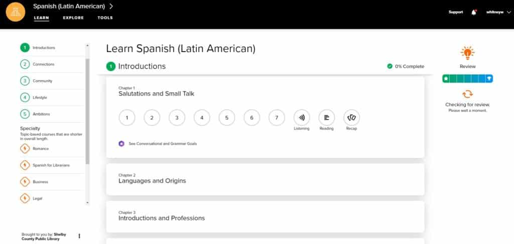 Learn salutations and small talk in Spanish with Mango Languages