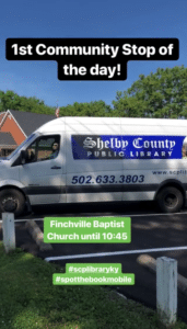 At Finchville Baptist Church for Community Stop